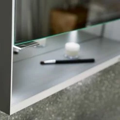 Keuco Royal Lumos Semi-Recessed LED Illuminated Mirror Cabinet -Bathroom Mirrors Shop 14301171131 D2 460 3