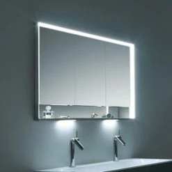 Keuco Royal Lumos 1200mm Semi-Recessed LED Illuminated Mirror Cabinet