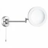 Searchlight IP44 Chrome Illuminated Adjustable Bathroom Mirror - 1456CC -Bathroom Mirrors Shop 1456CC P