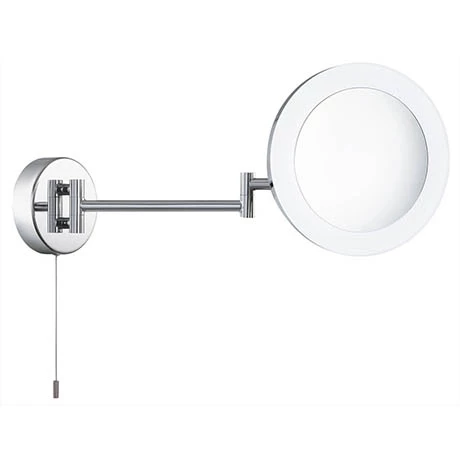 1456CC_P.jpg Searchlight IP44 Chrome Illuminated Adjustable Bathroom Mirror - 1456CC -Bathroom Mirrors Shop 1456CC P