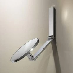 Keuco iLook Move Round Non-Illuminated Cosmetic Mirror - Chrome -Bathroom Mirrors Shop 17612010000 D3 460