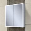 HIB Qubic 60 LED Aluminium Mirror Cabinet - 46500 -Bathroom Mirrors Shop 46500 P