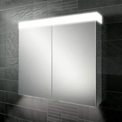 HIB Apex 100 LED Illuminated Mirror Cabinet - 47300