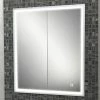 HIB Vanquish 60 Recessed LED Aluminium Mirror Cabinet - 47700 -Bathroom Mirrors Shop 47700 P
