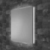 HIB Atrium 50 Semi-Recessed LED Aluminium Mirror Cabinet - 53000