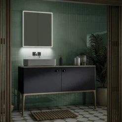 HIB Exos 60 LED Illuminated Mirror Cabinet - 53600 -Bathroom Mirrors Shop 53600 d3 460