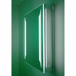 HIB Dimension 50 Bluetooth LED Illuminated Aluminium Mirror Cabinet - 54500 -Bathroom Mirrors Shop 54500 D3 460