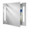 Searchlight Illuminated Bathroom Mirror Cabinet with Shaver Socket - 6560