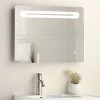 650 x 500mm LED Illuminated Mirror incl. Touch Sensor + Anti-Fog -Bathroom Mirrors Shop 65X5MIR P
