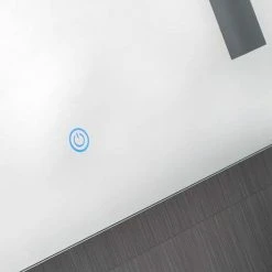 Searchlight Illuminated 2 Light Touch Bathroom Mirror with Shaver Socket - 7450 -Bathroom Mirrors Shop 7450 D2 460