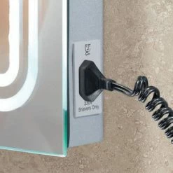 HIB Astral LED Mirror with Charging Socket - 77450000 -Bathroom Mirrors Shop 77419000 D1 460