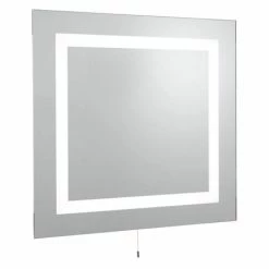 Searchlight Illuminated Rectangular Mirror - 8510 -Bathroom Mirrors Shop 8510 D2 460