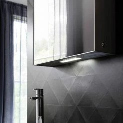 Crosswater Allure 500 x 700mm Illuminated Mirrored Cabinet - AL5070AL -Bathroom Mirrors Shop AL5070AL D2 460