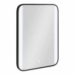 Arezzo Matt Black 500 x 700mm Rectangular LED Illuminated Anti-Fog Bathroom Mirror 4 Arezzo Matt Black 500 x 700mm Rectangular LED Illuminated Anti-Fog Bathroom Mirror -Bathroom Mirrors Shop AZ0227MB d2 460