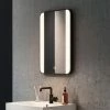 Arezzo Matt Black 500 x 700mm Rectangular LED Illuminated Anti-Fog Bathroom Mirror