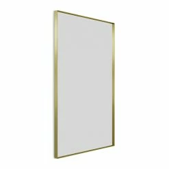 Arezzo Brushed Brass 1200 x 700mm Rectangular Mirror