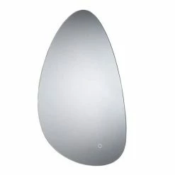 Arezzo 550 x 800mm Teardrop LED Backlit Bathroom Mirror with Anti-Fog -Bathroom Mirrors Shop AZ1703MB D2 460
