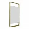 Arezzo Brushed Brass 550 x 1000mm Mirror with Shelf