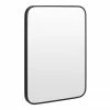 Arezzo Matt Black 700 x 500 Rectangular Mirror -Bathroom Mirrors Shop AZ57MB p