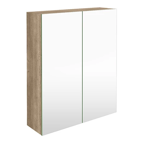 AZ6MOK_p.jpg Arezzo 600 Rustic Oak 2-Door Mirror Cabinet -Bathroom Mirrors Shop AZ6MOK p