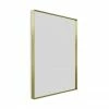 Arezzo Brushed Brass 1000 x 800mm Rectangular Mirror
