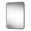 Arezzo Matt Black 500 x 700mm Rectangular LED Illuminated Bathroom Mirror with Infrared Sensor & Anti-Fog -Bathroom Mirrors Shop AZ8910MB P