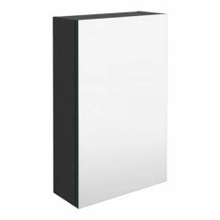 Brooklyn 450mm Gloss Grey Bathroom Mirror Unit