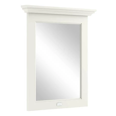 BAYF124_P.jpg Bayswater Pointing White 600mm Flat Mirror -Bathroom Mirrors Shop BAYF124 P