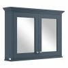 Bayswater Stiffkey Blue 1050mm Mirror Wall Cabinet -Bathroom Mirrors Shop BAYF132 P