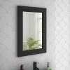 Chatsworth Mirror (600 x 400mm - Graphite) -Bathroom Mirrors Shop BLKDANMIR n p