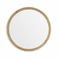 EcoDelux 600mm Bamboo Frame Round Mirror -Bathroom Mirrors Shop BMB60MIR D1 460