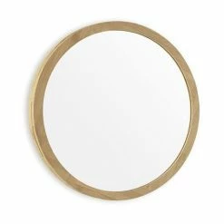 EcoDelux 600mm Bamboo Frame Round Mirror -Bathroom Mirrors Shop BMB60MIR L 460 1