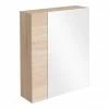 Brooklyn 600mm Natural Oak Bathroom Mirror & Fascia Cabinet 2 Brooklyn 600mm Natural Oak Bathroom Mirror & Fascia Cabinet -Bathroom Mirrors Shop Brooklyn 600mm Natural Oak Bathroom Mirror p