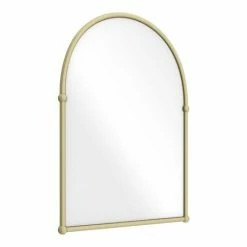 Chatsworth Traditional 673 x 490mm Arched Mirror - Brushed Brass -Bathroom Mirrors Shop CHTBBM d3 460