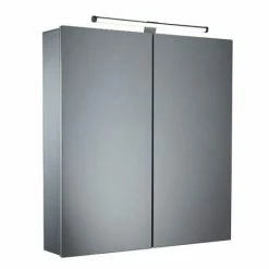 Tavistock Conduct Double Door Mirror Cabinet with LED Light