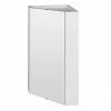 Cove Gloss White Corner Mirror Cabinet