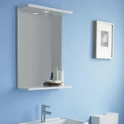 Cove White Illuminated Mirror (550mm Wide) -Bathroom Mirrors Shop CV112 nd2 460