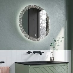 Crosswater Canvass 600mm LED Illuminated Bathroom Mirror with Anti-Fog