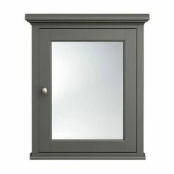Old London Traditional Mirror Cabinet (650mm Wide - Charcoal) -Bathroom Mirrors Shop DAF604 detail1 460