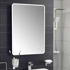 Cruze 500x700mm LED Universal Mirror inc. Touch Sensor + Anti-Fog -Bathroom Mirrors Shop Edmonton 500x700mm LED Universal Mirror d1 460