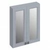 Burlington 60 2-Door Mirror Cabinet - Classic Grey