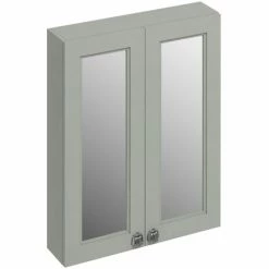 Burlington 60 2-Door Mirror Cabinet - Dark Olive