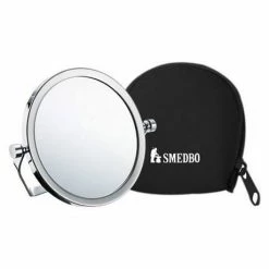 Smedbo Outline Travel Shaving/Make Up Mirror - Polished Chrome - FK443 -Bathroom Mirrors Shop FK443 D1 460