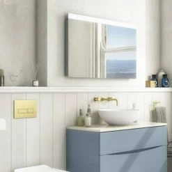 Crosswater Glide II 800 x 600mm Ambient Lit Illuminated Mirror - GL6080 -Bathroom Mirrors Shop GL6080 D1 460