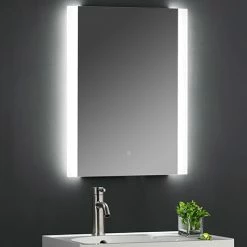 Hudson Reed Glamour LED Touch Sensor Mirror with Demister Pad - LQ083