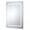 Hudson Reed Prisma 500mm LED Touch Sensor Mirror with Demister Pad -Bathroom Mirrors Shop LQ091 LRG01 670