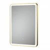 Arezzo 700 x 500mm Brushed Brass LED Touch Sensor Mirror + Anti-Fog