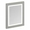 Burlington Framed 60 Mirror with LED Illumination - Dark Olive