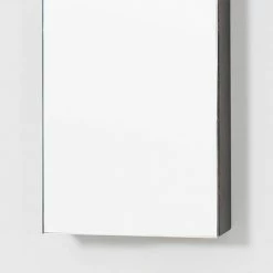 800mm Slimline Mirror Cabinet Dark Oak -Bathroom Mirrors Shop M800DO D3 460