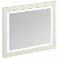 Burlington Framed 90 Mirror with LED Illumination - Sand
